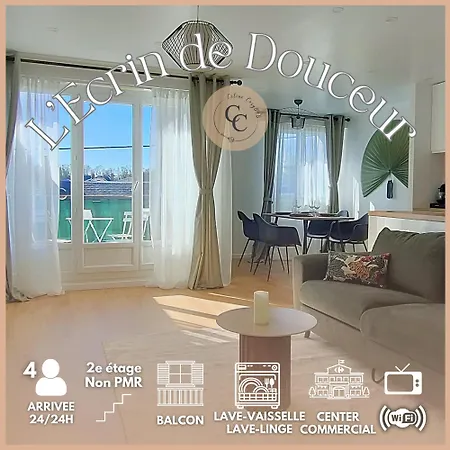 L'ecrin De Douceur - Balcon, Parking, Wi-fi Lägenhet *